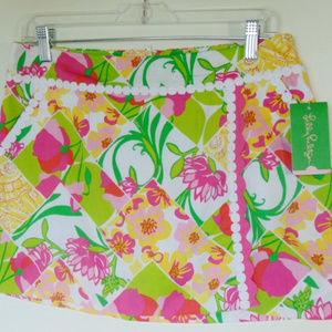 Lilly Pulitzer Skort Womens Size 4 NWT Lily Fields